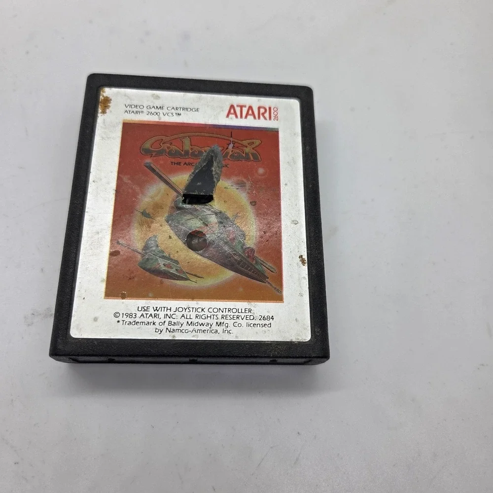 Atari 2600 Galaxian Game Cartridge Tested Working - Authentic Retro‎ Gaming